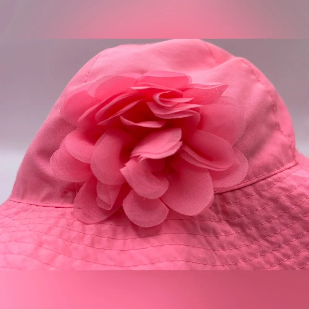 Carter’s Infant Pink Sun Hat with Flower Accent